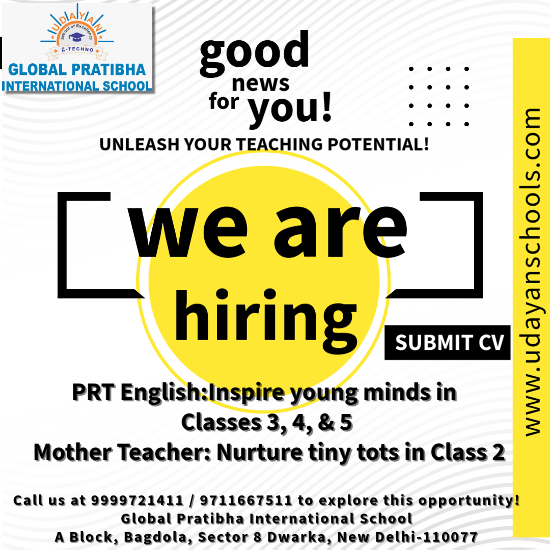 Unleash Your Teaching Potential at Global Pratibha International School