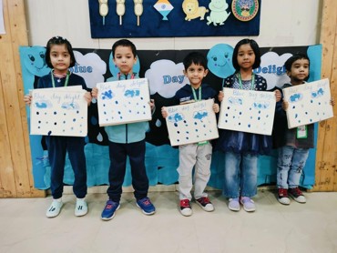 Blue Day Delight at GPIS Global Pratibha International School!