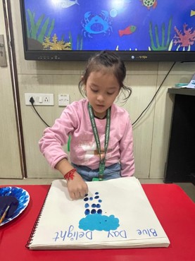 Blue Day Delight at GPIS Global Pratibha International School!